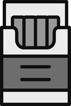 Cigarette Box Vector Icon