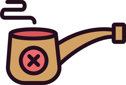 Smoke Pipe Vector Icon