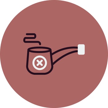 Smoke Pipe Vector Icon