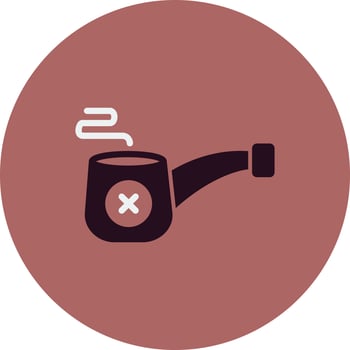 Smoke Pipe Vector Icon