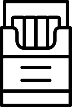 Cigarette Box Vector Icon