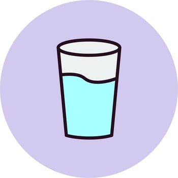 Glass Of Water Vector Icon