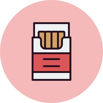 Cigarette Box Vector Icon