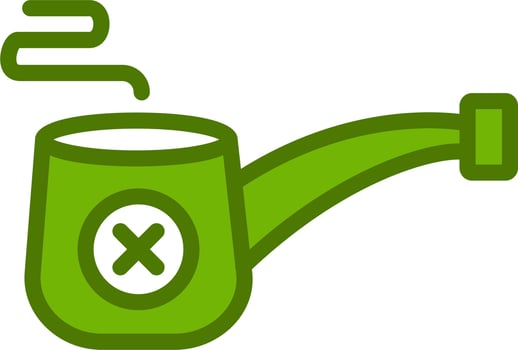 Smoke Pipe Vector Icon