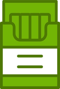 Cigarette Box Vector Icon