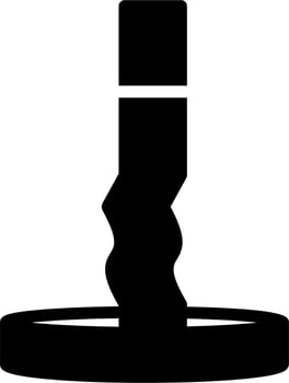 Cigarette butt Vector Icon