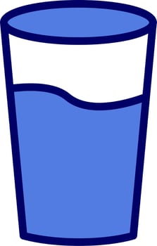 Glass Of Water Vector Icon