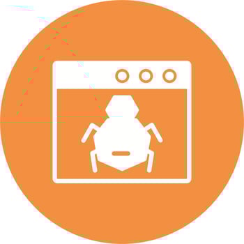 Browser Bug Vector Icon
