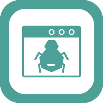 Browser Bug Vector Icon