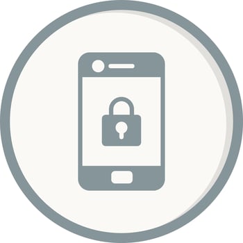 Mobile Security Vector Icon