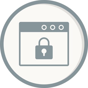 Browser Security Vector Icon