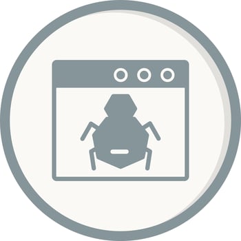 Browser Bug Vector Icon