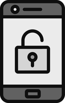 Mobile Unlock Vector Icon