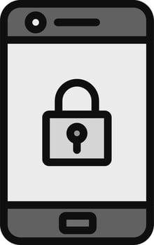 Mobile Security Vector Icon