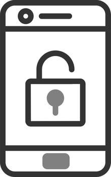 Mobile Unlock Vector Icon