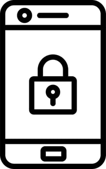 Mobile Security Vector Icon