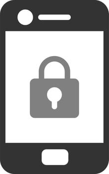 Mobile Security Vector Icon