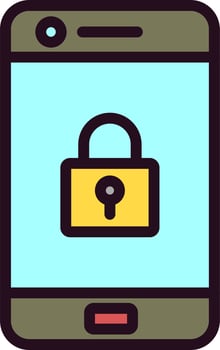 Mobile Security Vector Icon