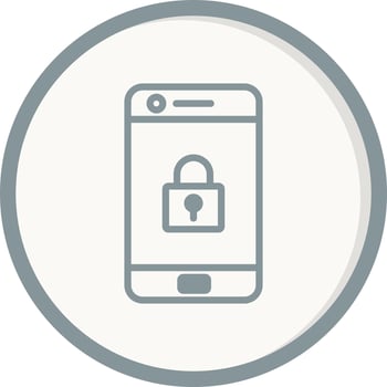 Mobile Security Vector Icon
