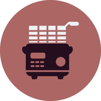 Deep Fryer Vector Icon