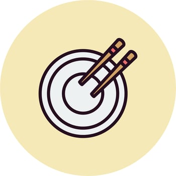 Chopsticks Vector Icon