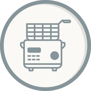 Deep Fryer Vector Icon