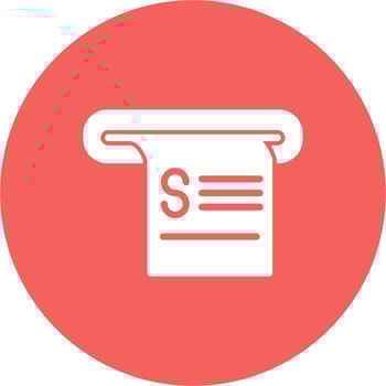Receipt Vector Icon