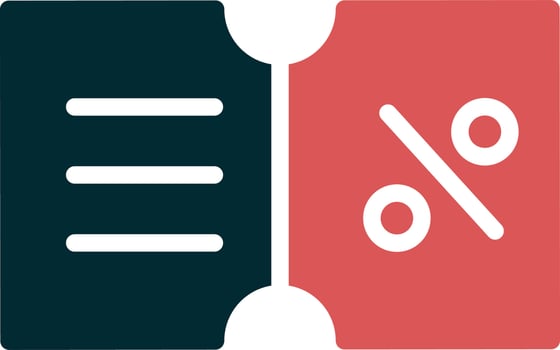 Discount Coupon Vector Icon