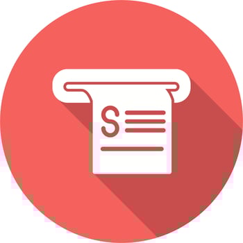 Receipt Vector Icon