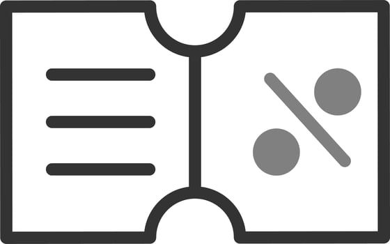 Discount Coupon Vector Icon