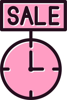 Sale Time Vector Icon
