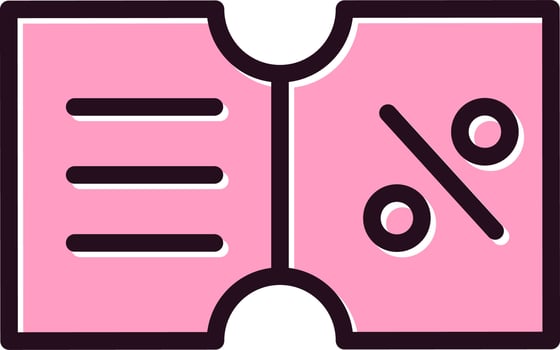 Discount Coupon Vector Icon
