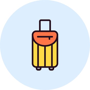 Travel Bag Vector Icon