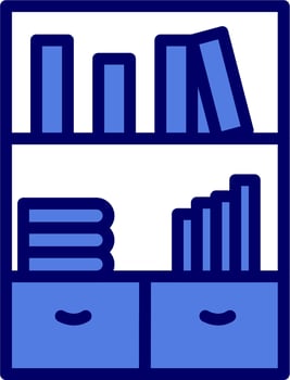 Bookshelf Vector Icon
