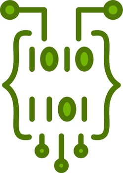 Binary Code Vector Icon