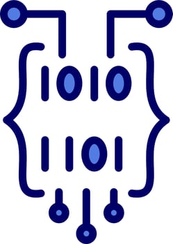 Binary Code Vector Icon
