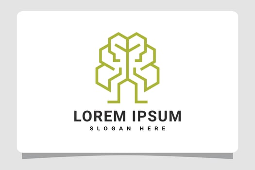 Smart Brain Idea Logo Template Design Inspiration vector