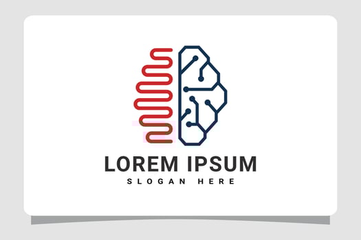 Smart Brain Idea Logo Template Design Inspiration vector