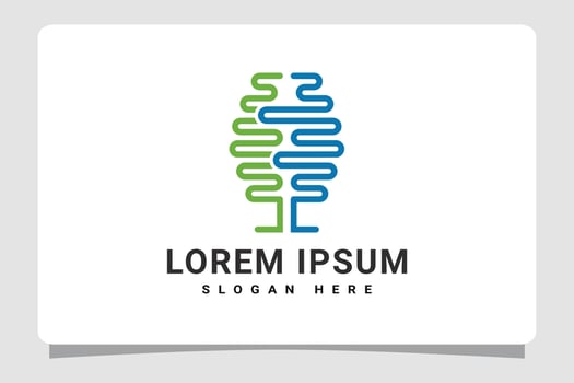 Smart Brain Idea Logo Template Design Inspiration vector