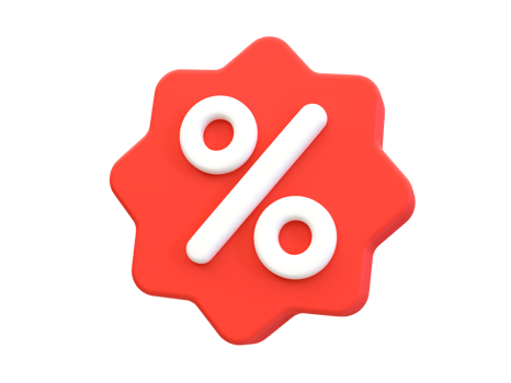 3d minimal sale tags. Special offer promotion. Flash sale icon. 3d illustration. png