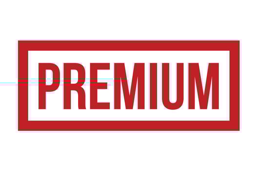 Premium Rubber Stamp. Premium Stamp Seal vector