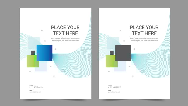 Cover template flyer design vector background