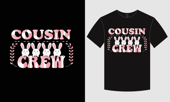 Cousin crew shirt  design vector