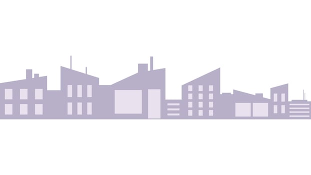 urban landscape with houses vector