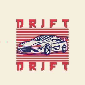 Car Vector Illustration For Conceptual Design. Good for poster, sticker, t shirt print, banner.