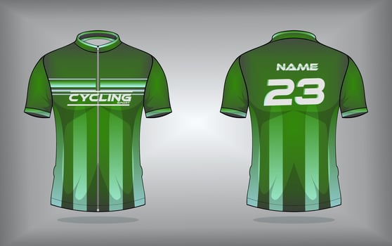 Cycling jersey premium vector