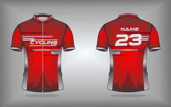 Cycling jersey premium vector