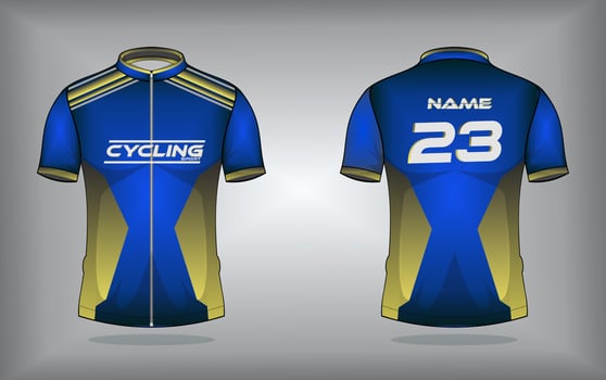 Cycling jersey premium vector