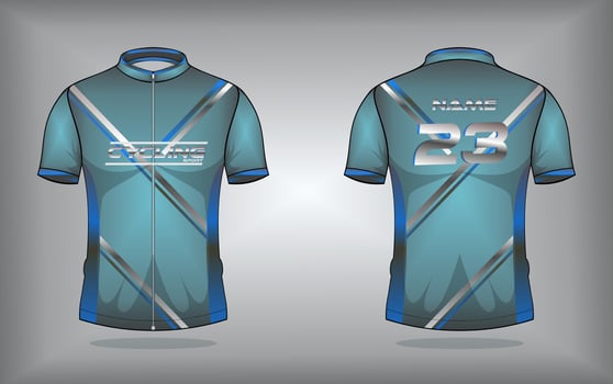 Cycling jersey premium vector