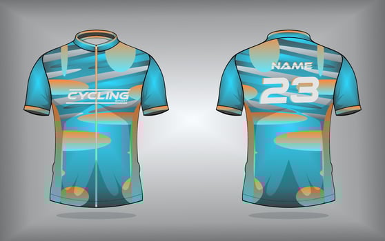 Cycling jersey premium vector